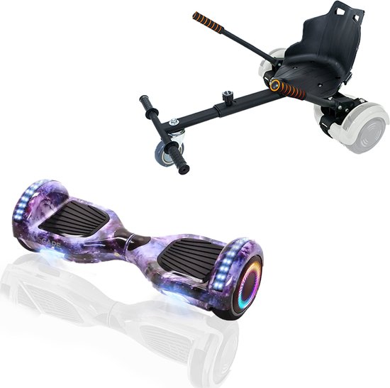Kidscare Hoverboard Met Hoverkart Zwart Z1 Cosmos PRO Verlengde