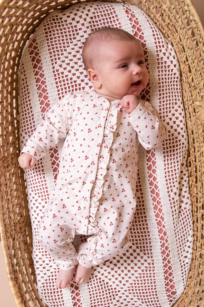Combinaison bébé fille de 0 mois à 18 mois BESS - Taupe - Rib