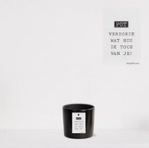 Luxe sierpot 'Potverdorie wat hou ik toch van je' Zwart – Cadeau - bloempot voor binnen – pot van 13cm – plantenpot met Ø13 – sierpot voor kamerplant
