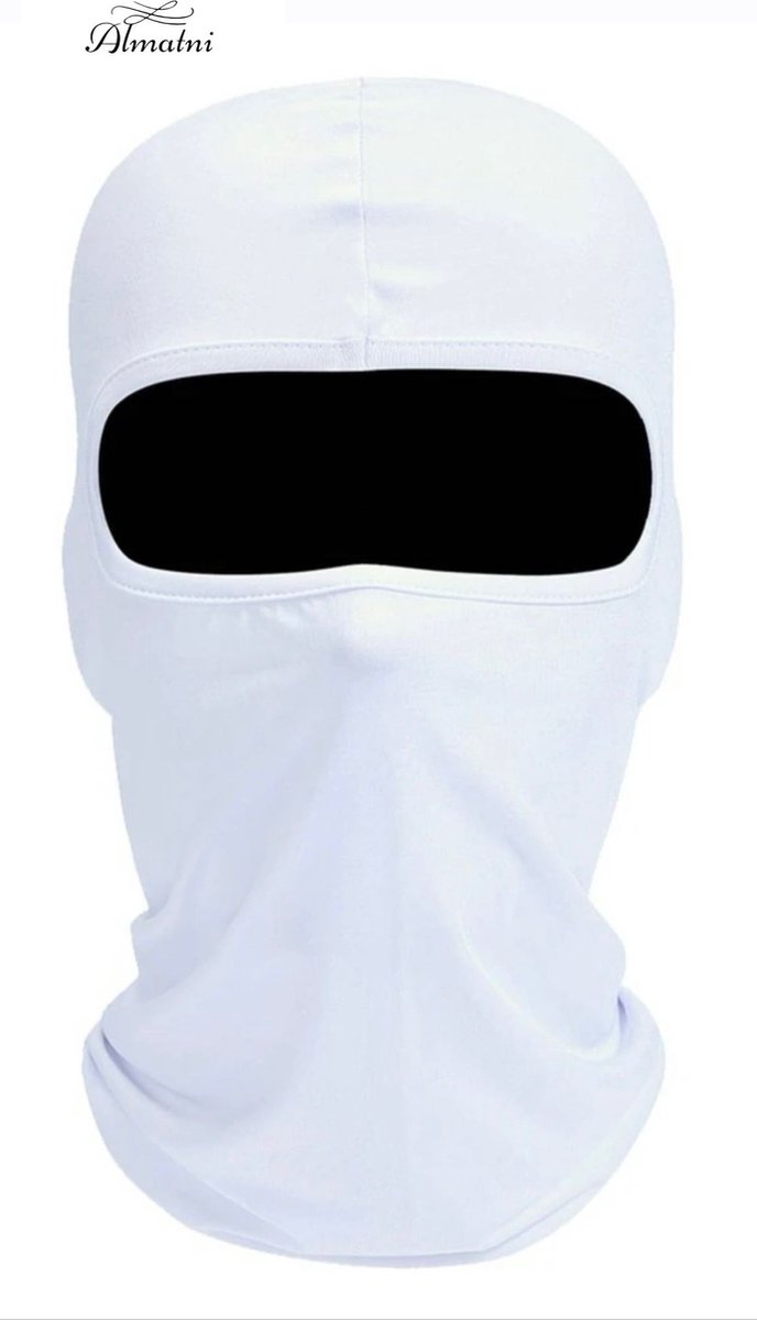 Almotivo Ski mask Dames/heren Hoge kwaliteit stevige Bivakmuts balaclava- motor/scooter /onder helm /gezicht masker /winter musten /mannen en vrouwen ski masker /jongens en meisjes muts /wintersport muts /zwarte/ masker /skimasker Wit