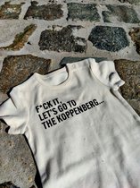 Babyromper Natural Raw 6-9 mnd F*ck it , let's go to the Koppenberg