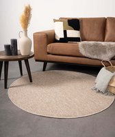 Rond vloerkleed Lush - beige 240 cm rond