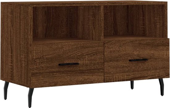 vidaXL-Tv-meubel-80x36x50-cm-bewerkt-hout-bruin-eikenkleur