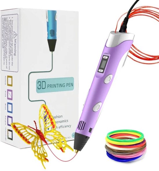Recharges stylo 3D - 10 couleurs - 50 mètres - Filament PLA -1
