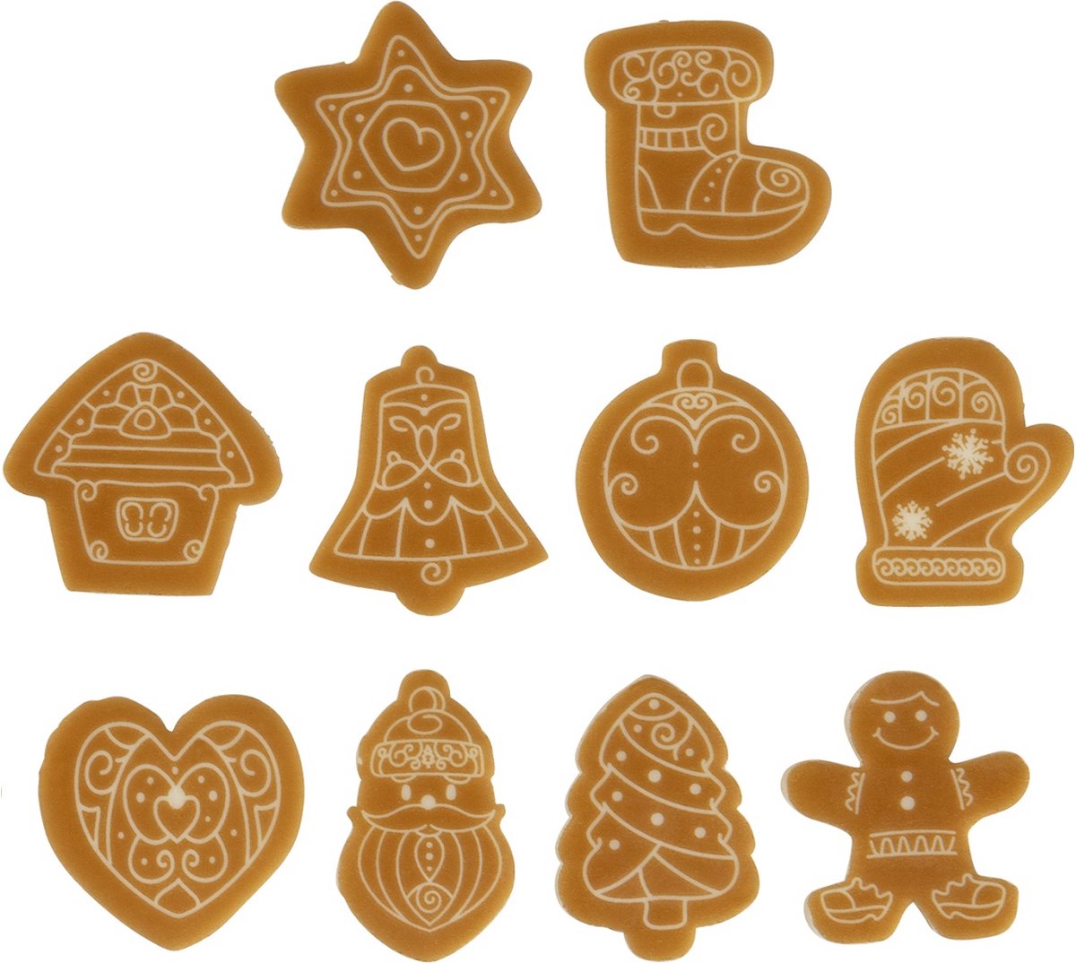 BrandNewCake Chocoladedecoratie Kerst Assortiment 140st
