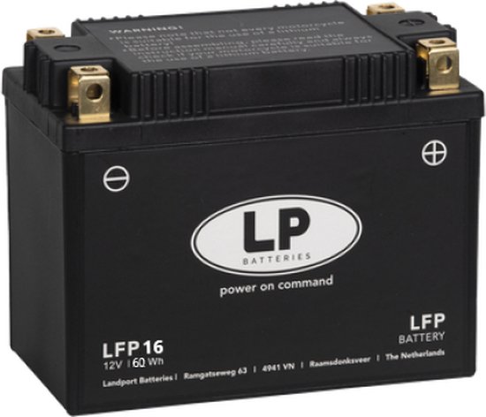LANDPORT (LP) LFP16 12 VOLT 60,0 WH ﻿LITHIUM LIFEPO4 MOTOR ACCU