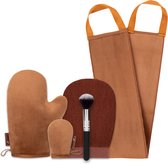 Saaf Zelfbruiner set - 5-delig - Inclusief Handschoen, Exfolierend Washandje en meer - Bruin