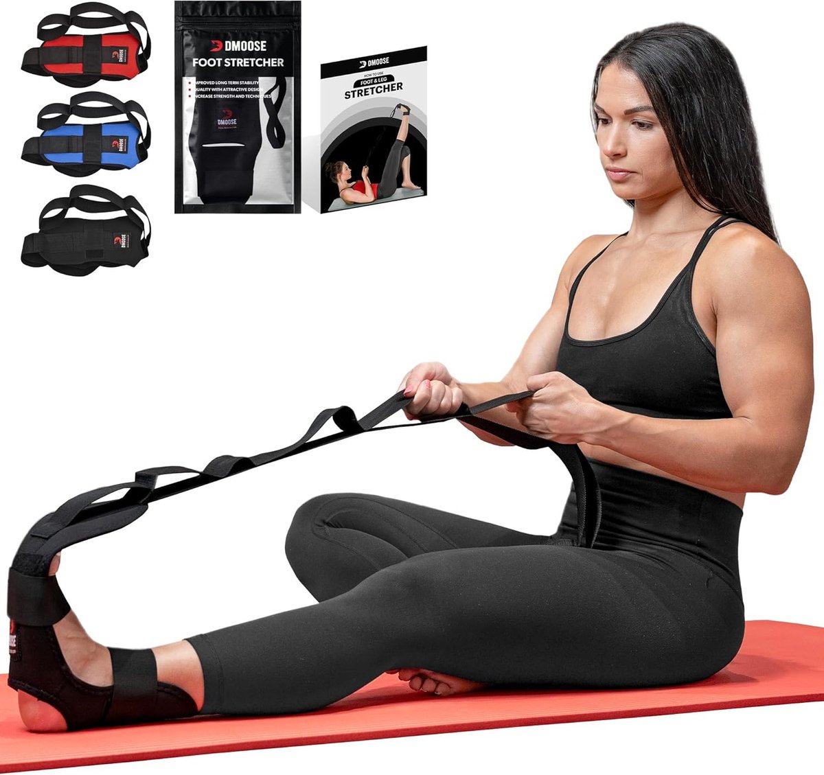 Goedkoopste Yogaband Fascia Stretcher - Yogaband - Yogaband Fascia Stretcher Kuitstretcher & Voetstretcher voor Fasciitis Plantaris Spierspanning Enkelblessure - Oefeningslus voor het strekken van de beenspieren