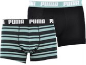 Puma - Heritage Stripe Boxer 2P - Heren Ondergoed-M
