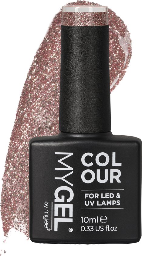 Foto: Mylee gel nagellak 10ml access all areas uv led gellak nail art manicure pedicure professioneel thuisgebruik fine glitters range langdurig en gemakkelijk aan te brengen