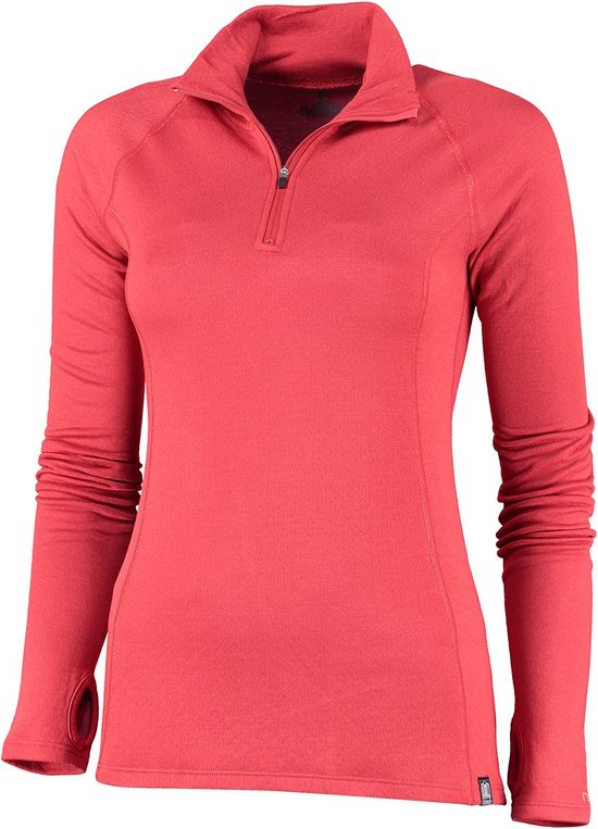 NOMAD® Rough Zip-Neck Thermo Control dames Shirt | L | Merinowol & Polyester | Superieure isolatie | Zacht & Comfortabel