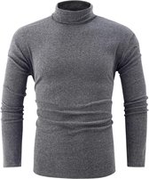 Heren Turtleneck Top Slim Fit Solid Base Dun Sweater Casual Lange Mouwen Ondergoed Tops Male Cozy Blouse T-Shirt
