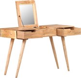 The Living Store Houten Opmaaktafel - Massief Acaciahout - 112 x 45 x 76 cm