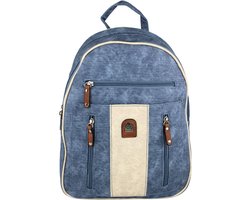 Dames Rugtas Blauw - Rugzak Veel Vakken - Middel Rugtas - 10 Liter - Rugtassen Klein