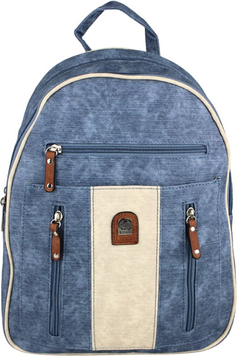 Dames Rugtas Blauw - Rugzak Veel Vakken - Kleine Rugtas - 10 Liter - Rugtassen Klein