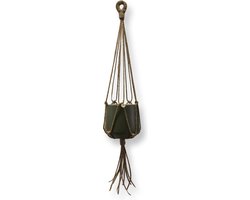 Jute Plantenhanger XL - 120 cm lang - Geschikt voor Pot met Diameter t/m 35 cm - Handgemaakt in ons Macramé Atelier - Prijs per Stuk - Let op: Exclusief Pot - Inclusief Verzendkosten