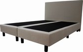 Bol.com Boxspring Luxe 2-persoons 140x200 cm beige stof aanbieding