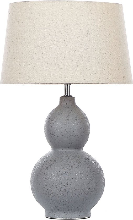 YENISEI - Lampe de table - Grijs - Céramique