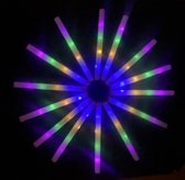 LED Foam sticks multicolor 4 kleuren 115 stuks - glow in the dark - neon - feestje en partijen - lichtstaaf - meerkleurig - versiering - party