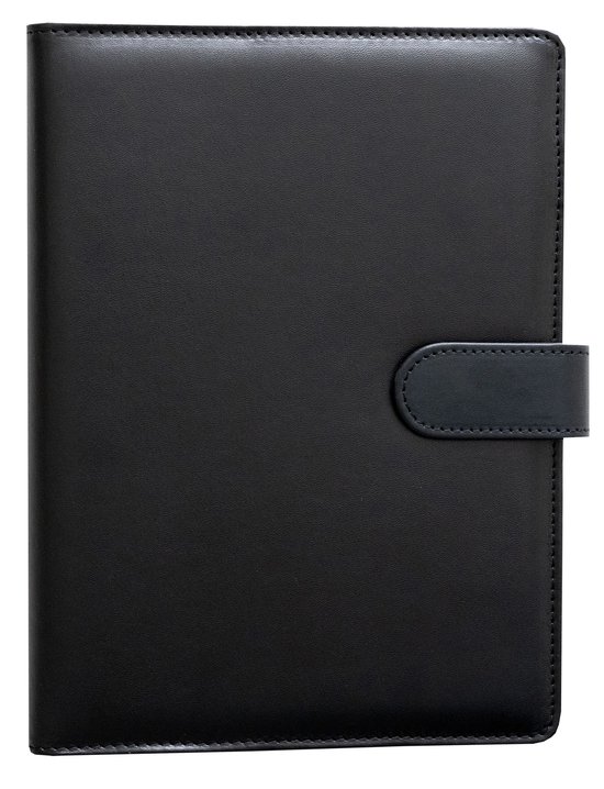 Planbooks - Notitieboek - Notebook - Notitieboek Ringband - Notitieboek Leer - Hardcover - Zwart