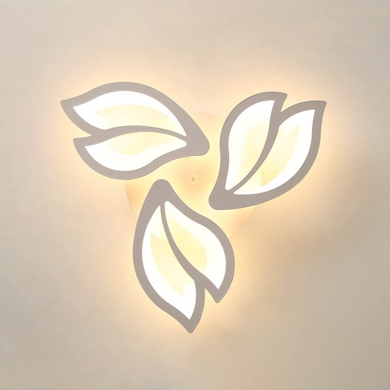 Otren LED -plafondlamp Dimable, 48W moderne plafondlampen met afstandsbediening voor de slaapkamer van de woonkamer, 3000k 6500K, 4800lm, 5 bloemblaadjes