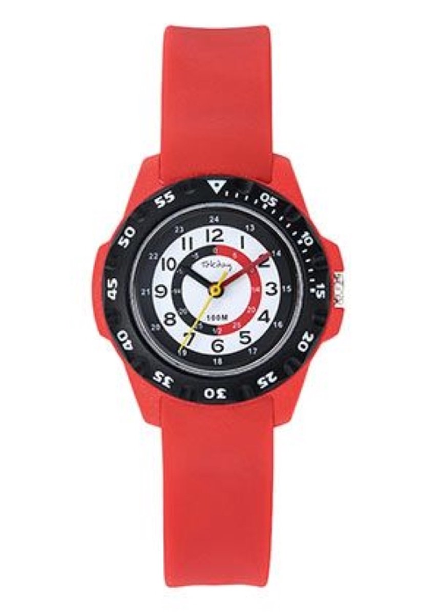 Tekday-Kinder horloge-34MM-Rood-Waterdicht-Analoog
