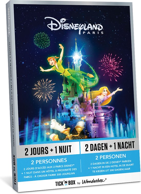 Wonderbox cadeaubon - Disneyland Paris - Séjour 2 jours / 1 nuit