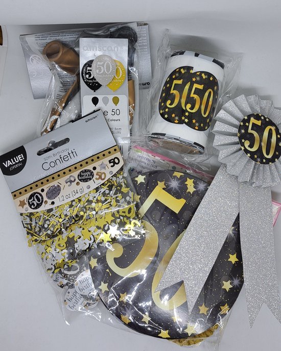 versierpakket-12-delig-50-jaar-latexballonnen-papieren-tafeldecoratie