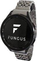 Fungus - Smartwatch bandje - Geschikt voor Samsung Galaxy Watch 6, Watch 5 (Pro), Watch 4 - Metaal - Grof - Zilver