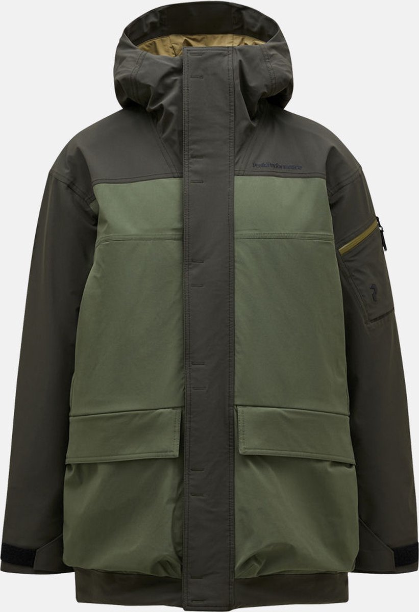 PEAK PERFORMANCE 2L STRETCH PARKA MEN extreme pine needle Groen