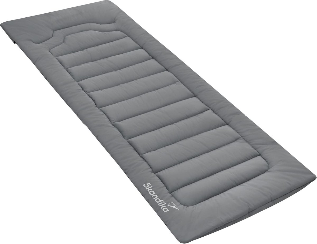 Skandika Campingliegen Auflage - 203 x 76 cm, Füllung aus Polyester, inkl. Packsack, Auflage für Feldbett, Sonnenliege, Gartenliege | Camping, Outdoor, Reisen
