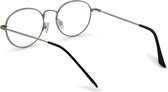 Leesbril Readr. -0043 OVAL-Shiny silver-+3.00 met blauw licht filter