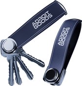 AdroitGoods Key Organizer Key Holder - Key Organizer - Keychain Multitool Keychain - Key Case 2 to 7 Keys - Cuir - Blauw