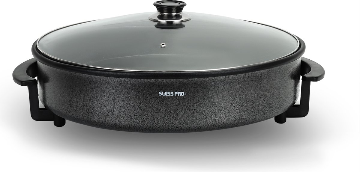 Swiss Pro+ | Multifunctional pizzapan/kippiepan XXL SP-PP42- Electrisch 42cm- Extra Large