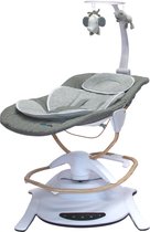 Bo Jungle Pure White Swinging Rocker with Removable Bouncer and 5-Point Harness - adjustable sea - removable rocker - Timer - Remote Control