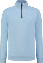 BOSS - Zetrust Half Zip Trui Blauw - Heren - Maat XL - Regular-fit