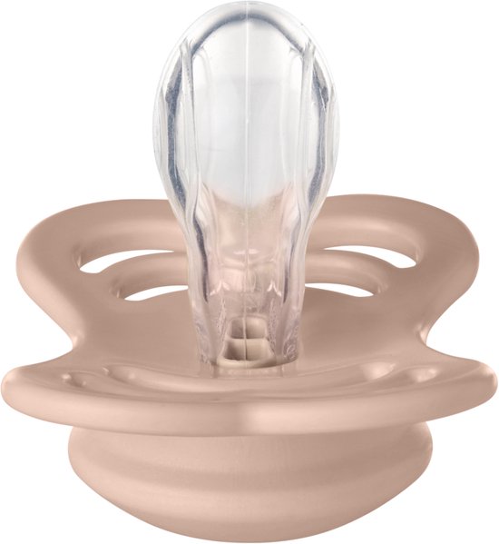BIBS Supreme Fopspeen - Maat 2 6-18 maanden - Silicone - Blush van BIBS — afbeelding 2