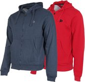 2 Pack Donnay sweater met capuchon - Sporttrui - Heren - Maat S - Navy&Berry red (294)