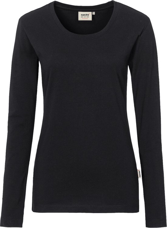 Hakro T-Shirt Dames Lange Mouwen MIKRALINAR® (Zwart)