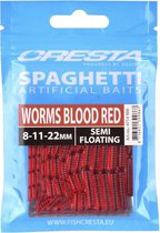 Cresta Spaghetti Worms 15St. Blood Red