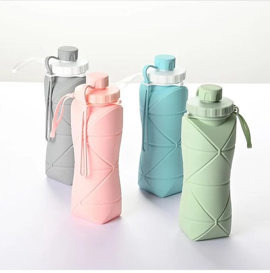 Bouteille d'eau pliable - Bouteille de sport - Portable - Voyages -  Accessoires de 