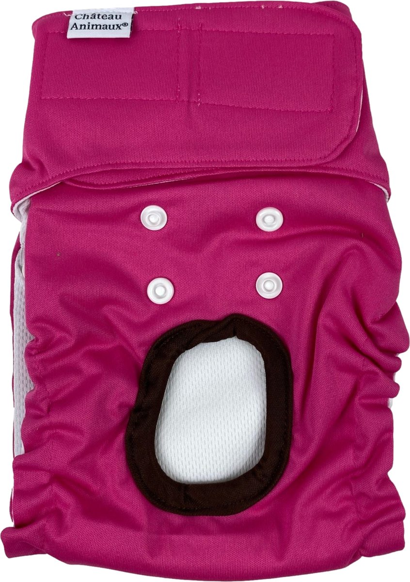 Château Animaux® Loopsheidbroekje Hond - XS - Hondenluier - Roze - Wasbaar