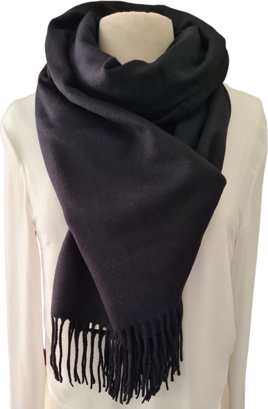 Mooie Langwerpig Sjaal Zwart Cashmere zachte sjaal 70x 200 CM- Youhomy accessoires Dames- Heren Unisex sjaal- Omslagdoek voor vrouwen- seizoen winter| Cadeaus | Sinterklaas| Kerstdagen| Verjaardagen| Feestdagen| BLACK FRIDAY PRIJS