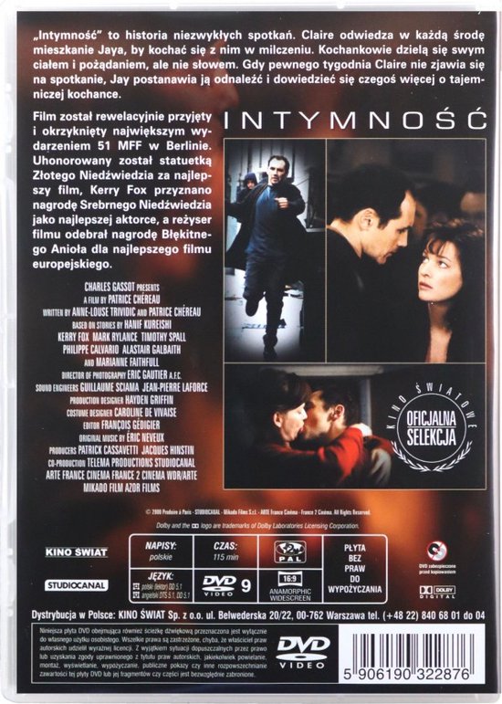 Intimacy [DVD] (Dvd), Mark Rylance | Dvd's | bol