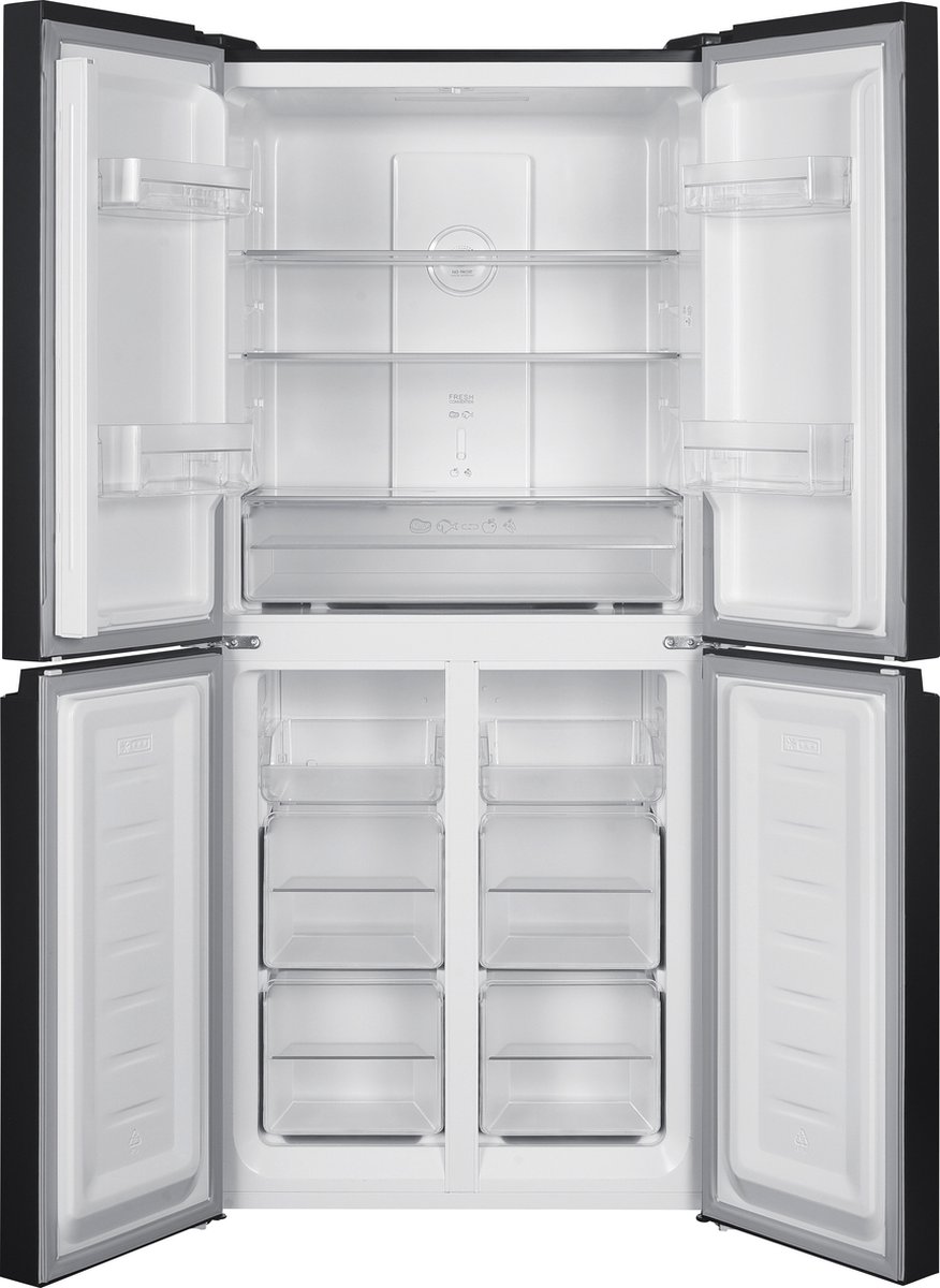 Bella BMD-448DDI - Amerikaanse Koelkast - 4 Deuren - No-Frost - Digitaal Display - 362 liter - Dark Inox — afbeelding 3