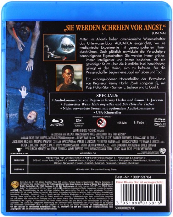 Kennedy, D: Deep Blue Sea - Warner Bros Entertainment