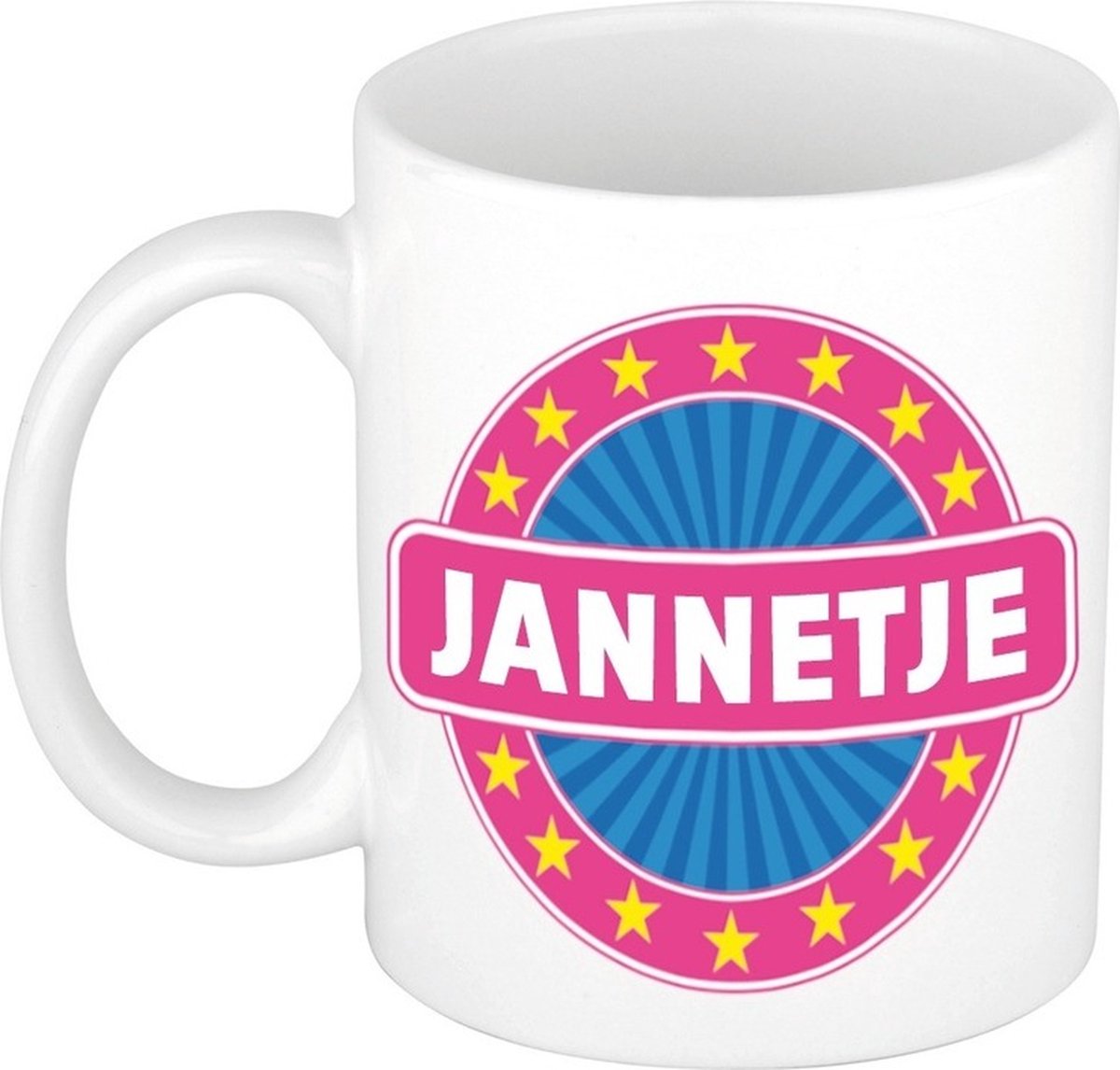 Jannetje naam koffie mok / beker 300 ml - namen mokken