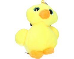 Pluche mini baby eend sleutelhanger 9 cm - Dieren knuffel cadeaus artikelen voor kinderen