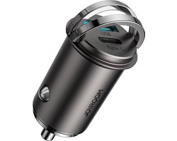 Joyroom 45W autolader Snellader en USB-A en USB-C poorten - zwart