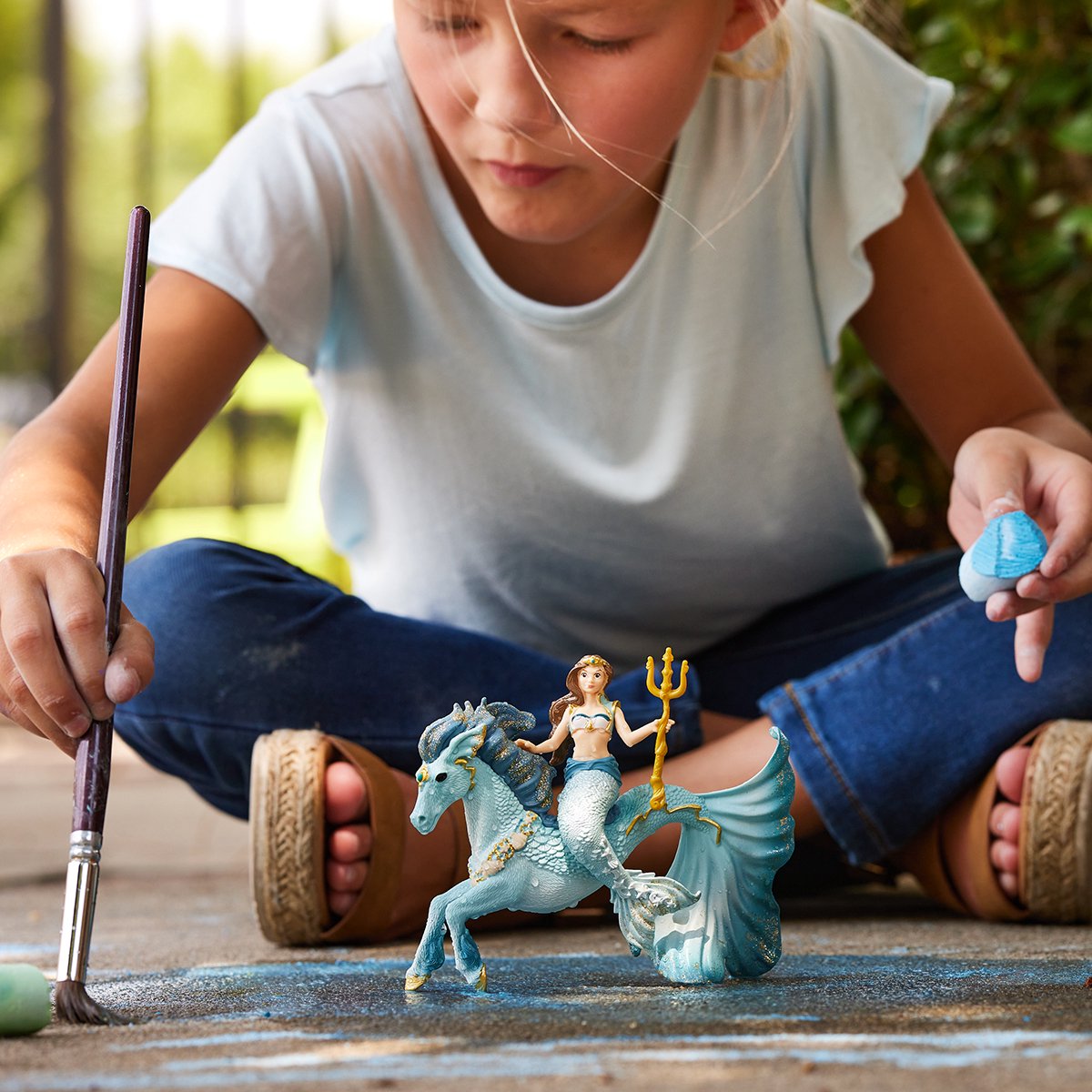 schleich BAYALA - Zeemeermin Eyela op onderwaterpaard - Speelfiguur - Kinderspeelgoed voor Jongens en Meisjes - 5 tot 12 jaar - 70594 — afbeelding 3